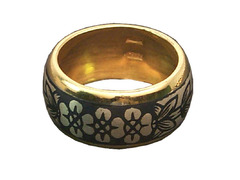 Серебряное кольцо «Весна» с позолотой